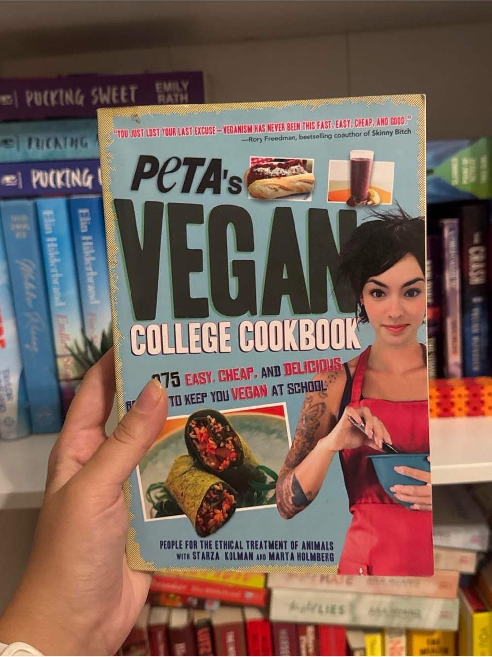 Petas Vegan College Cookbook - Blue Cover